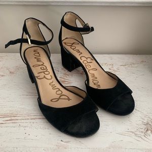 Sam Edelman Black Block Heel Sandals